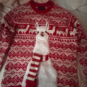 Lama Christmas sweater